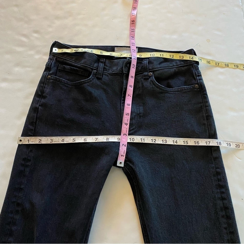 Everlane Jeans Womens 26 XS High Rise Regular Black Slim Straight Soft Stretch - Picture 6 of 7